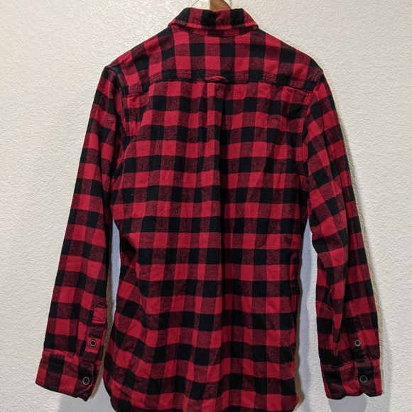 Red and Black Plaid Button Down - Picture 2 of 3